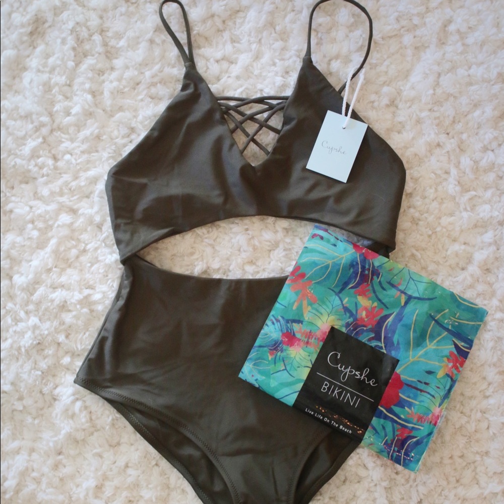 Brand New Green One-piece Swimsuit